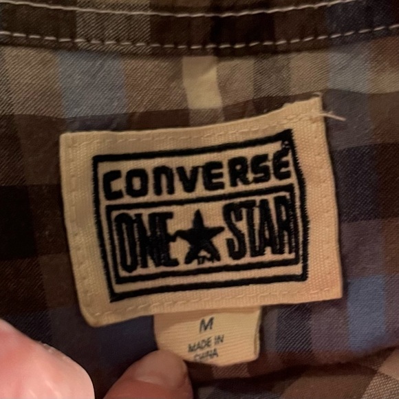 Converse One Star Men’s Button Down Shirt - Picture 3 of 5